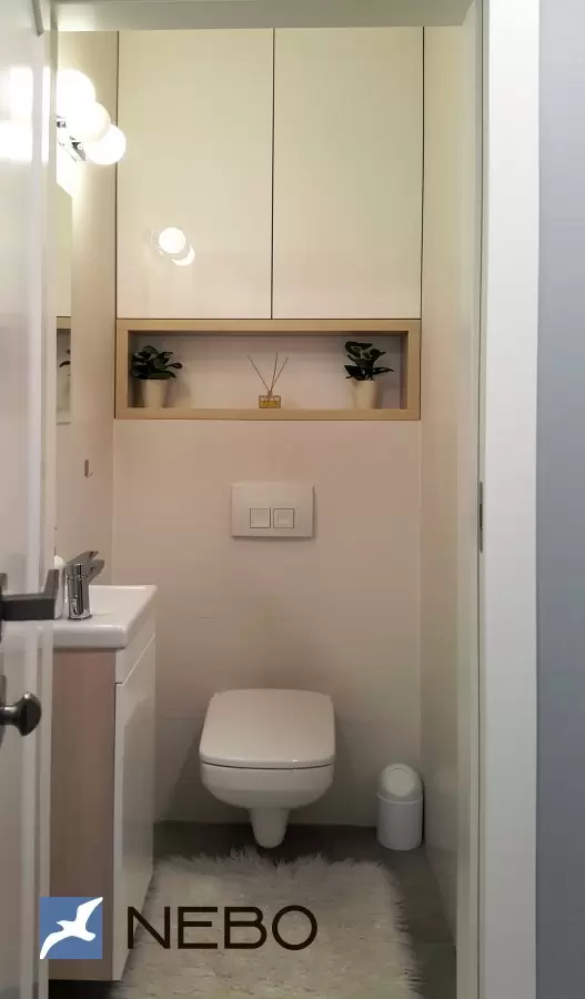 Сантехнические шкафы в туалет- встроенные шкафы в санузле и ванной на заказ в Москве