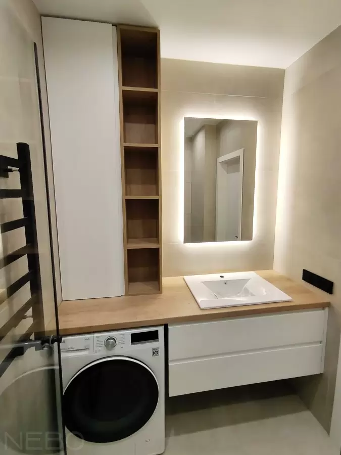 Шкафы с зеркалом для ванной