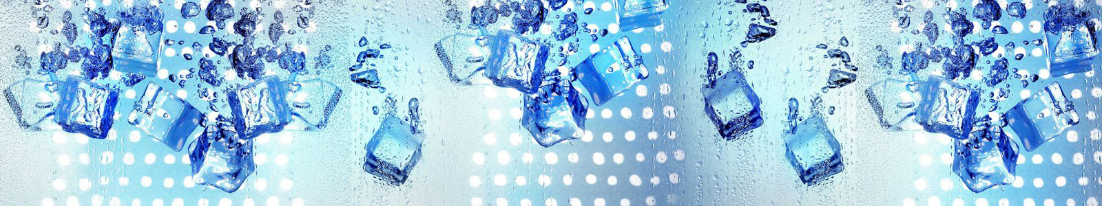 №6329 - Кубики льда, падающие в воду