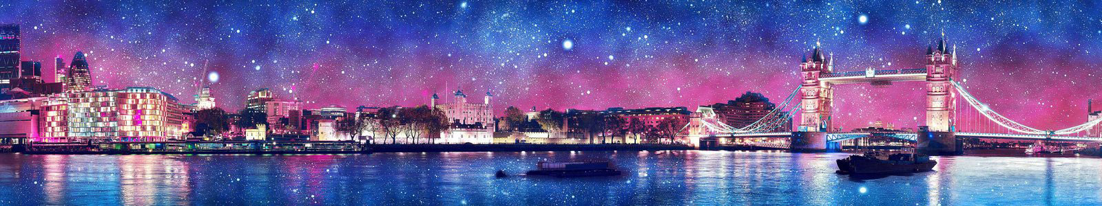 №6369 - Звездная ночь в Лондоне с эффектом HDR