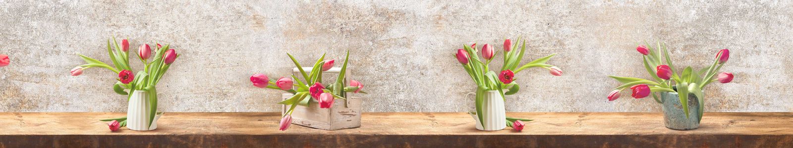 №6716 - Нежные тюльпаны на столе