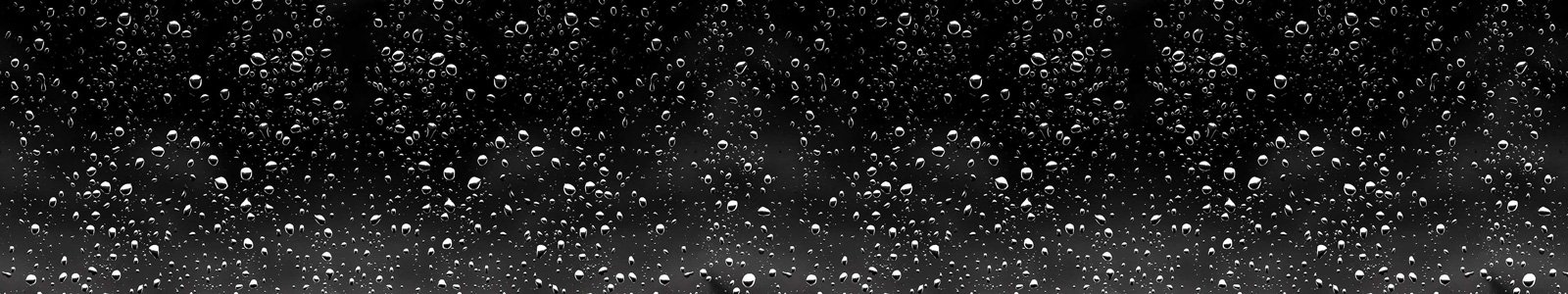 №6728 - Капли воды на черном стекле
