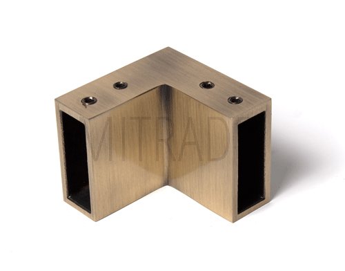 MT-824 br - Соединение угловое 90° для душевой штанги 30x10, бронза