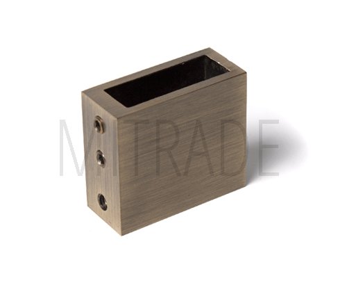 MT-078-4 br - Крепление душевой штанги 30x10 к стене, бронза