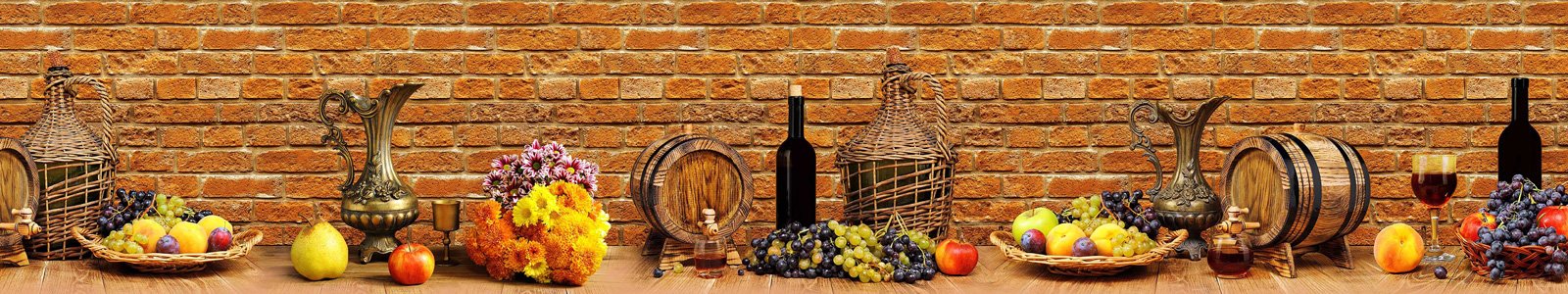 №6904 - Фрукты и вино на столе