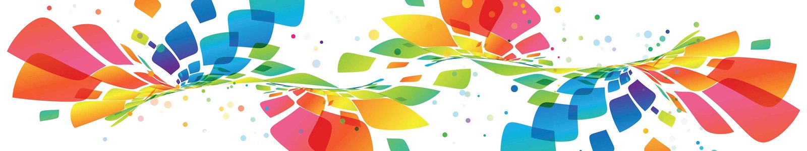 №6970 - Разноцветные элементы на белом фоне