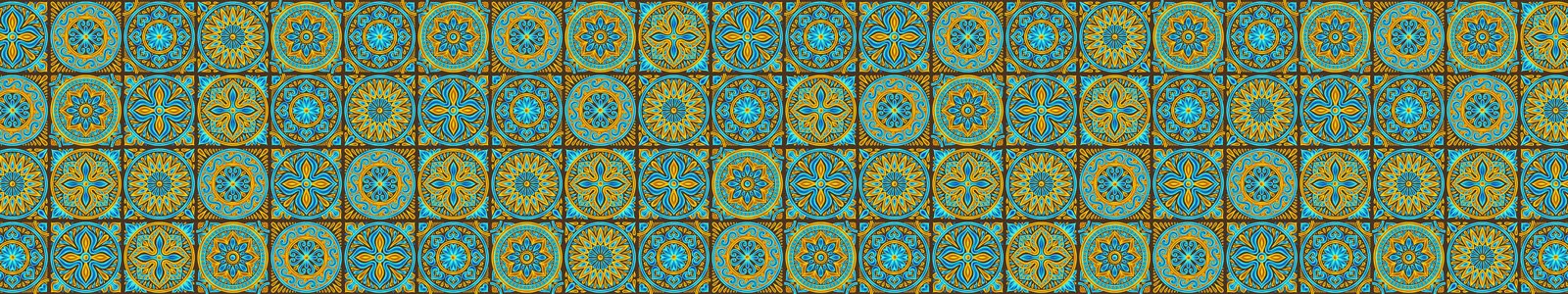 №7656 - Плитка с яркими мандалами