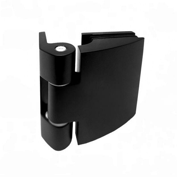 Петля Bergamo FGD-273 BR/Black, стена-стекло 90°, черный