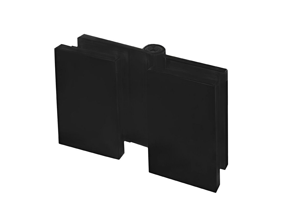 Петля Liguria FGD-356 BR/Black , стекло-стекло 180°, черный