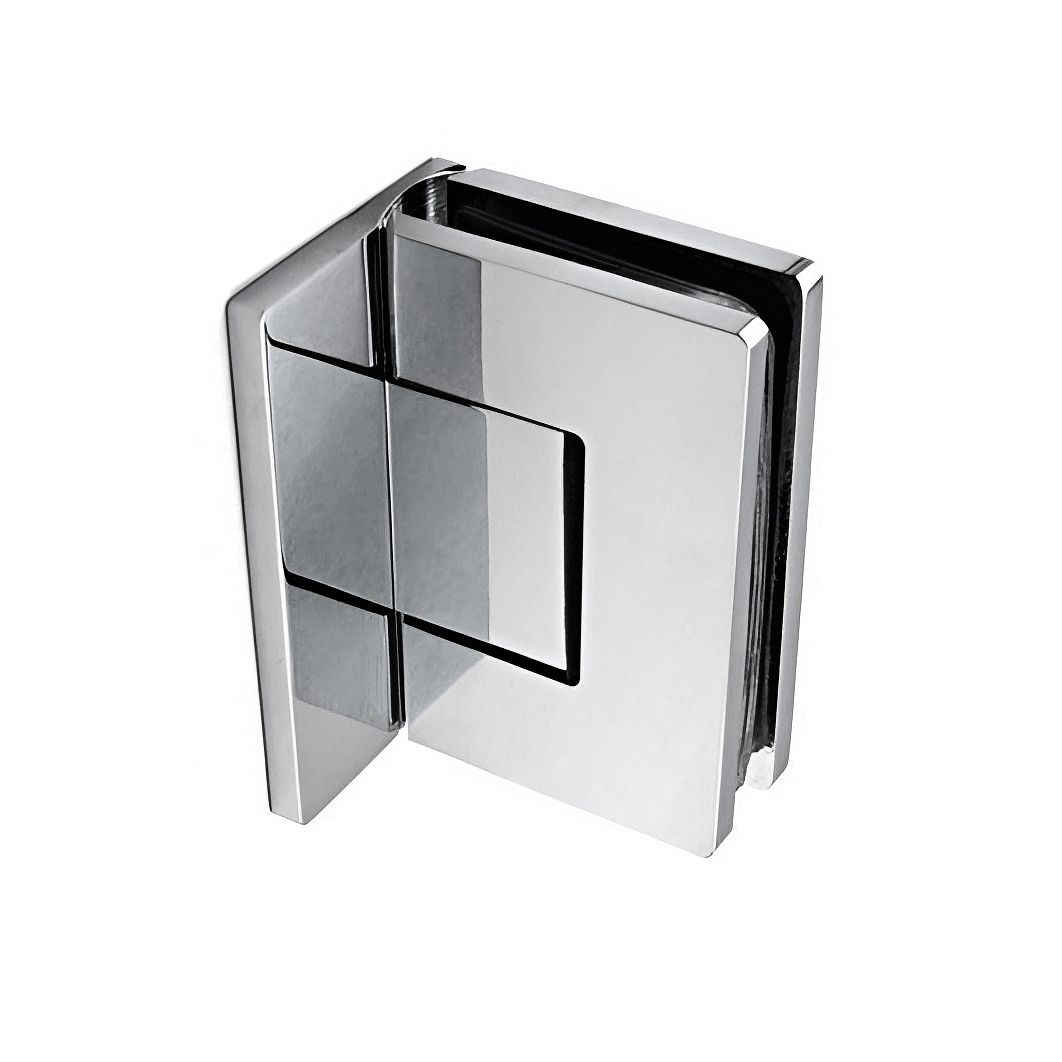 Петля SND4808-L cp, стена-стекло 90°, регулировка 0 положения, хром глянец
