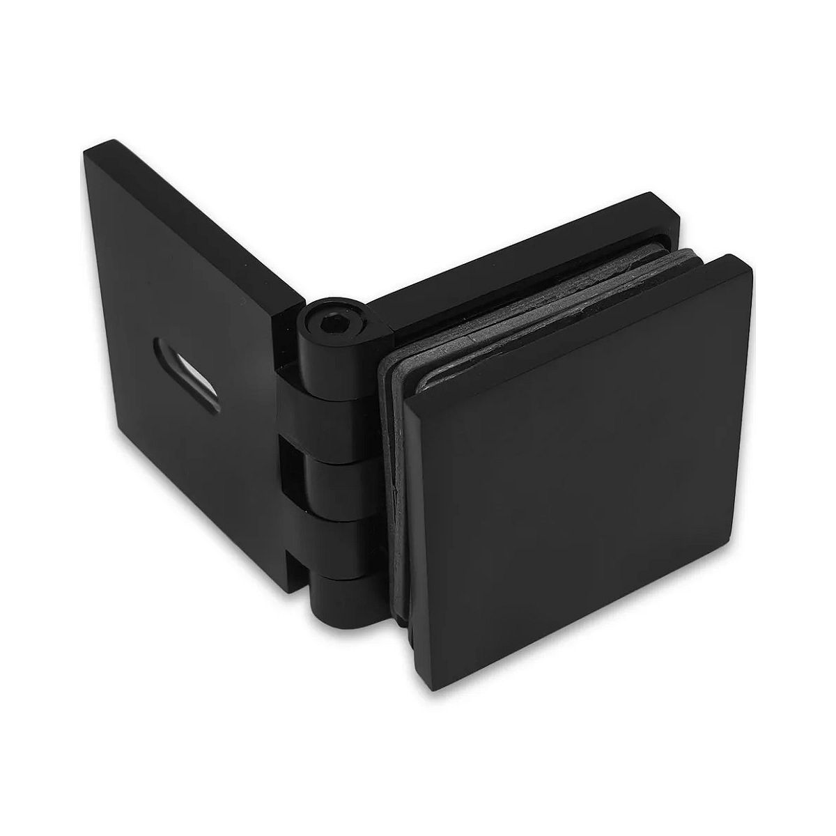 Коннектор Пегас FDK-100 br/bl, стена-стекло, регулируемый 0°-180°, черный