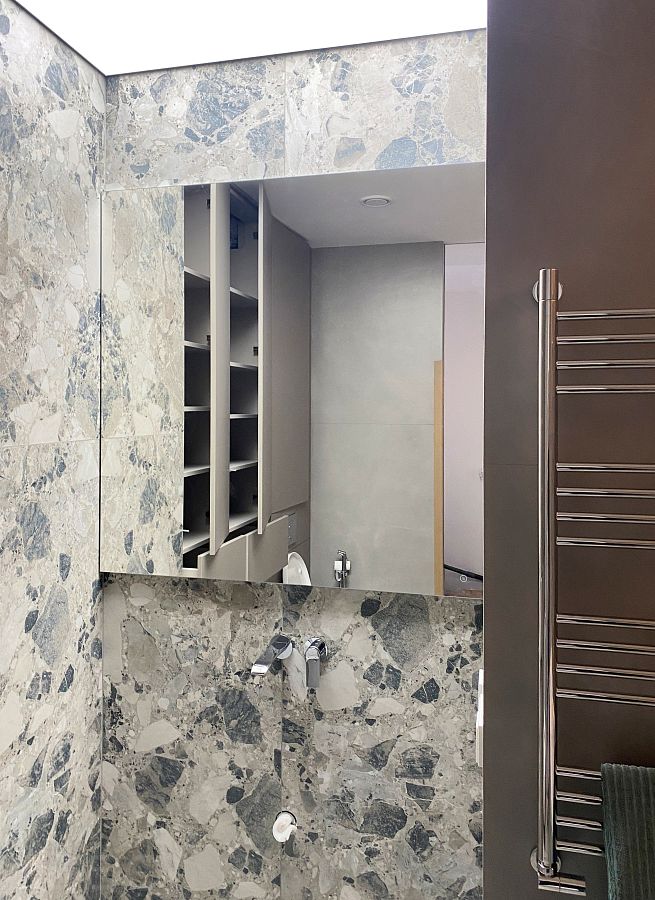 Зеркало с подогревом (антизапотеванием) без подсветки и сенсорной кнопкой включения для ванной