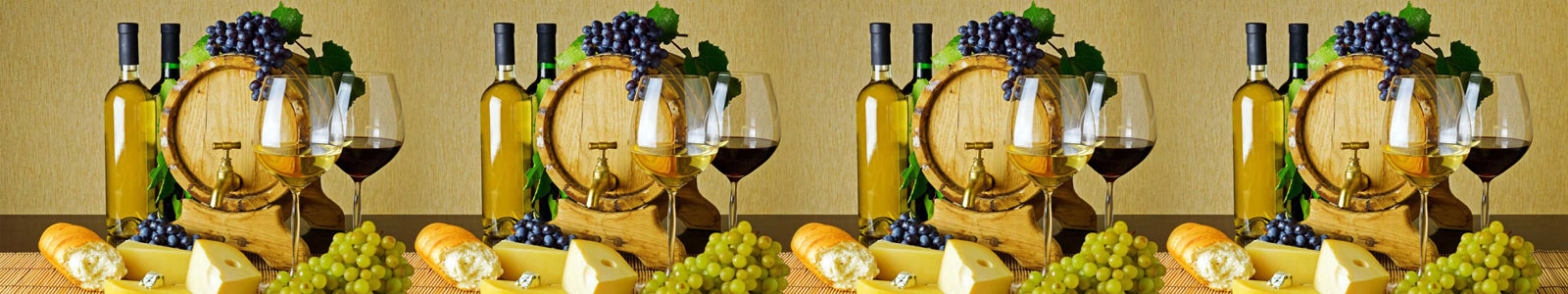 №2307 - Вино и бокалы на обеденном столе
