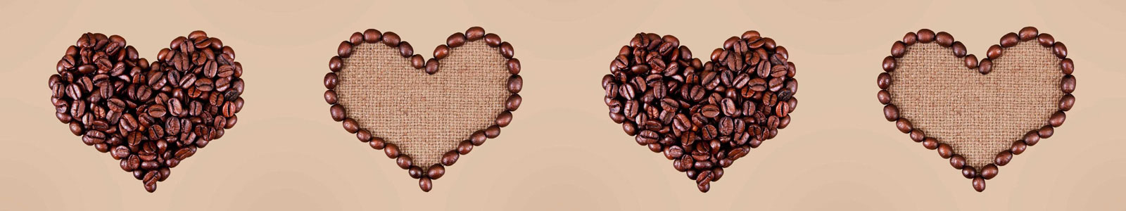 №2363 - Сердечки из зерен кофе