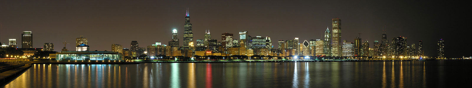 №257 - Чикаго, ночной пейзаж