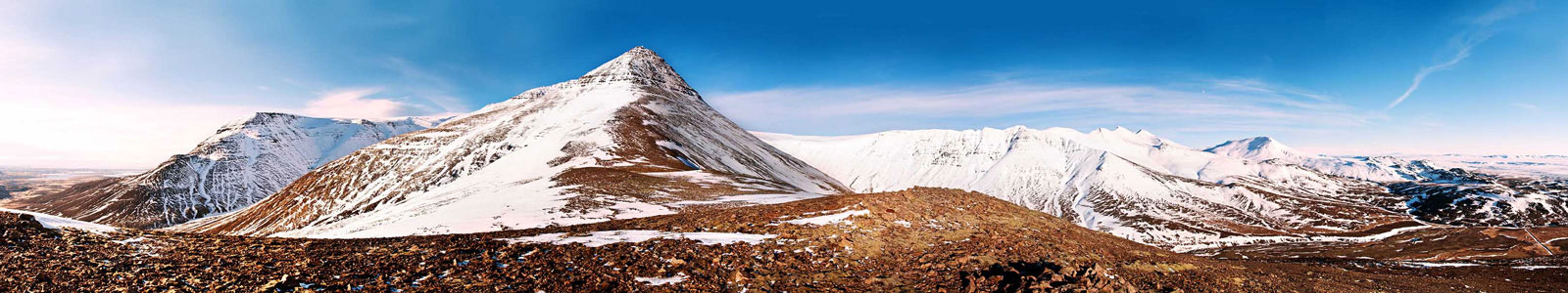 №2747 - Панорама горной вершины в Исландии