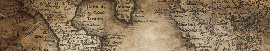 №3101 - Старинная карта Апеннинского и Балканского полуостровов