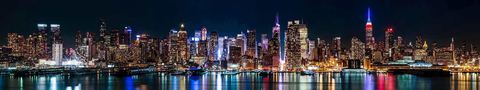 №3135 - Панорама Нью-Йорка глубокой ночью