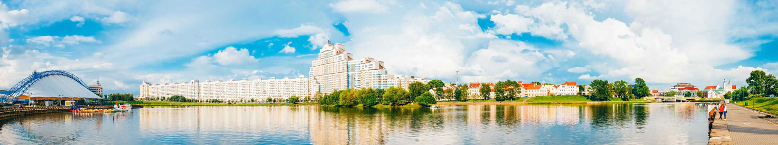 №3377 - Панорама центра в Минске, Немига, Свислочь