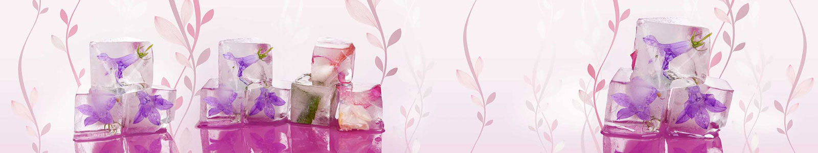 №3620 - Цветы в кубиках льда