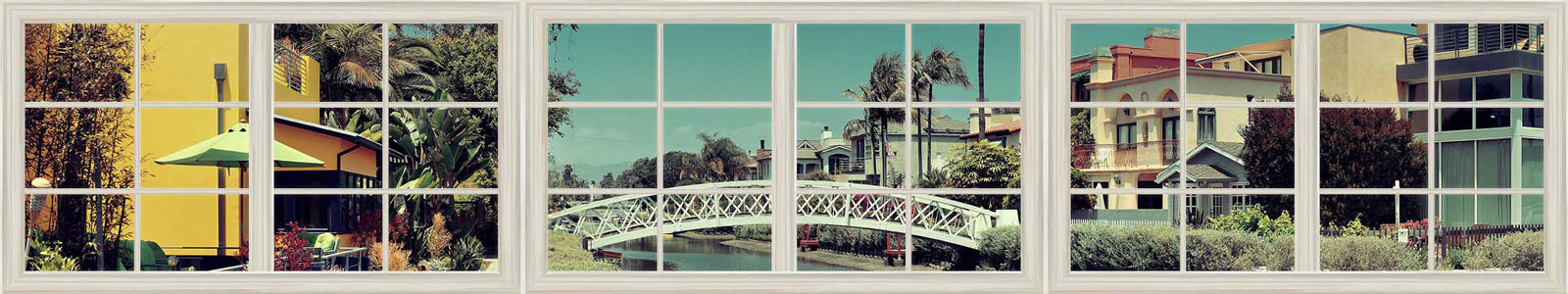 №3793 - Вид из окна на Венецианский канал в Лос-Анджелесе