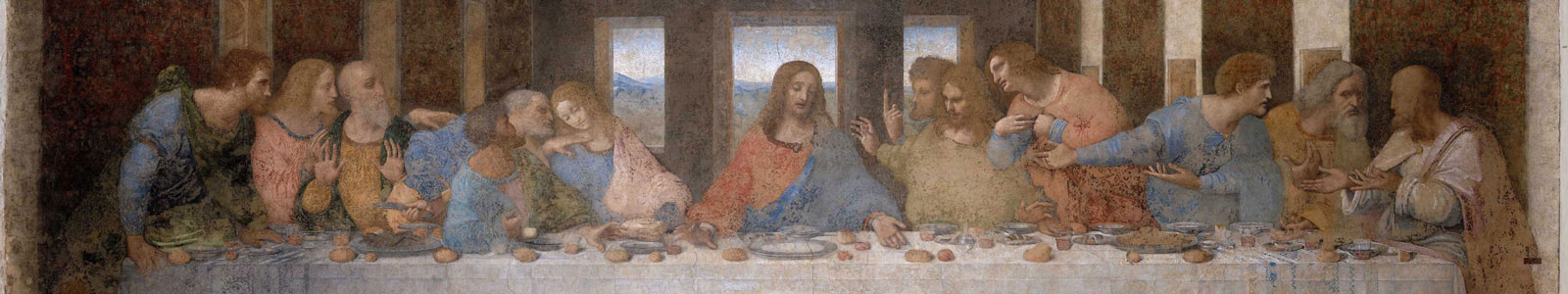 №4322 - Тайная вечеря, фреска (до реставрации), Леонардо да Винчи