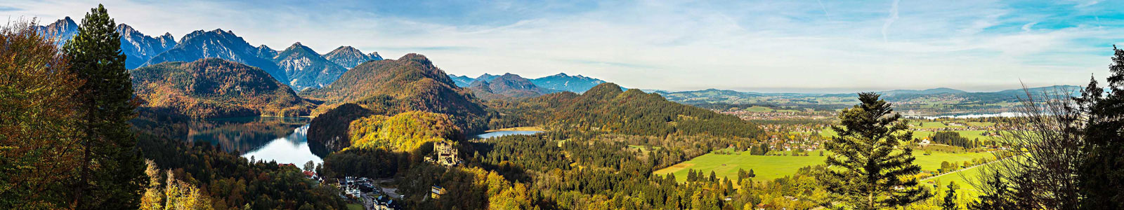 №4616 - Озеро в Альпах солнечным днем, Бавария, Германия