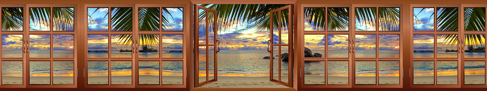№4701 - Вид из окна на тропический пляж