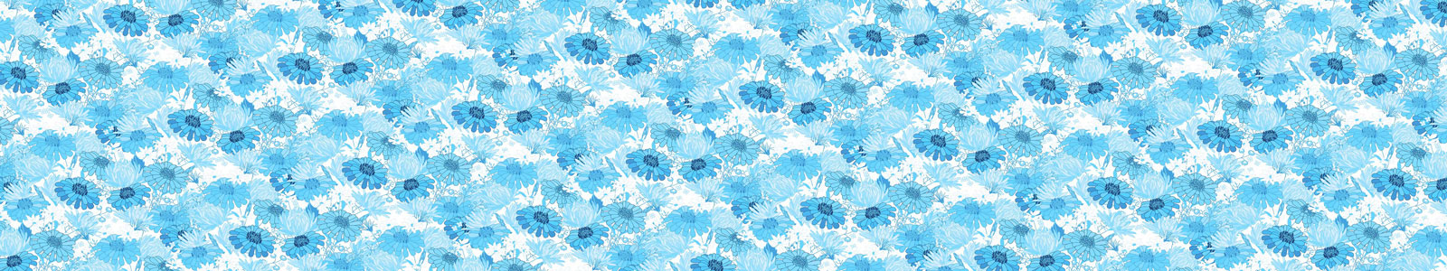 №4922 - Голубые графические цветы