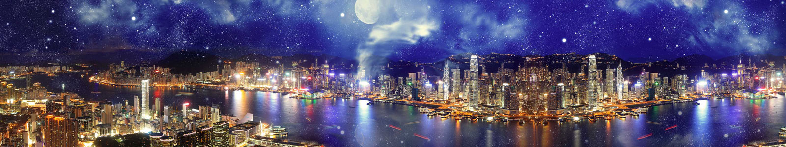 №5729 - Панорама ночного Гонконга