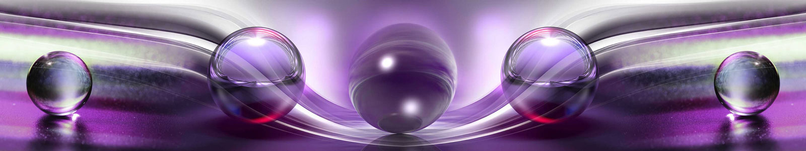 №5920 - Пурпурно-фиолетовые волны и стеклянные шары