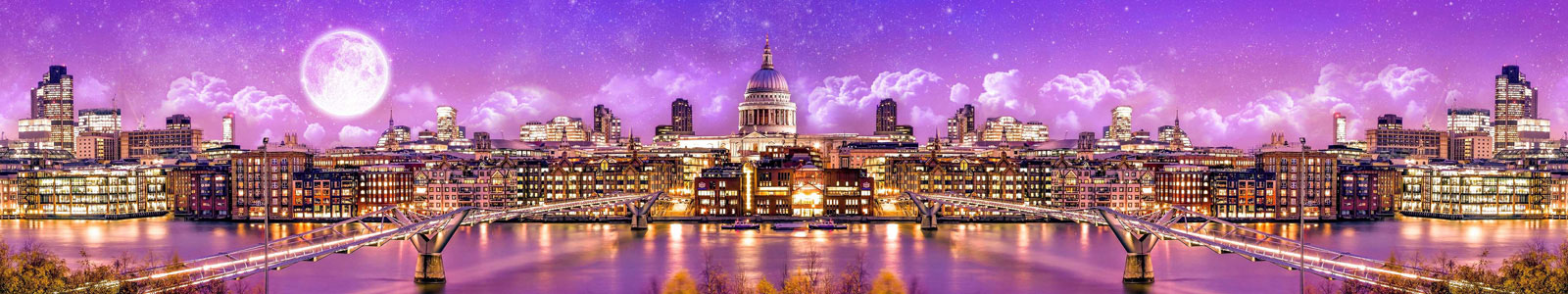 №5994 - Панорама Лондона лунной ночью