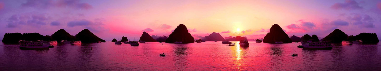 №6181 - Пурпурный закат в островках Вьетнама