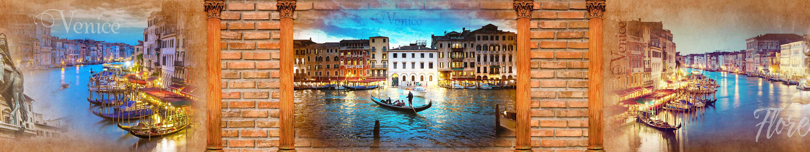№6227 - Виды на вечернюю Венецию и скульптуры Флоренции