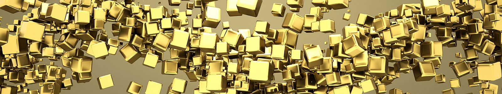 №974 - Кристаллические золотые кубики
