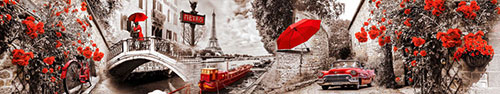 Скинали - Ретро коллаж о романтичной Франции в деталях красного